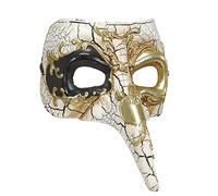 W WIDMANN MILANO Party Fashion - Masque vénitien Deluxe | Masque à long nez pour le carnaval et les soirées à thème
