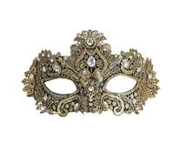 W WIDMANN MILANO Party Fashion - Masque vénitien pour femme, masque pour les yeux avec strass, carnaval et bal masqué