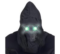 W WIDMANN MILANO Party Fashion - Masque visage invisible avec capuche et yeux lumineux, effet fade in fade out, Halloween