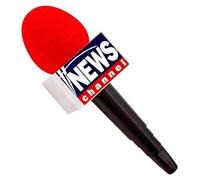 W WIDMANN MILANO Party Fashion - Micro Breaking News, 25 cm, Accessoire présentateur, Carnaval