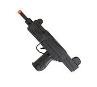 W WIDMANN MILANO Party Fashion - Mitrailleuse Uzi avec effets sonores | Mitraillette avec bruit de tir, accessoire pour déguisements policiers, intervenants SWAT et personnages d’action