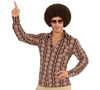 W WIDMANN MILANO Party Fashion - Chemise pour homme des années 70, style disco, costumes de carnaval