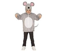W WIDMANN MILANO Party Fashion Mouse in Soft Plush (Hoodie with Mask) - (104 cm / 2-3 Years)