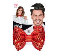W WIDMANN MILANO Party Fashion - Noeud papillon avec 4 lumières LED, Bowtie, avec paillettes, Accessoire, Carnaval