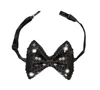 W WIDMANN MILANO Party Fashion - Noeud papillon avec 4 lumières LED, Bowtie, avec paillettes, Accessoire, Carnaval