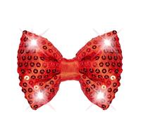W WIDMANN MILANO Party Fashion - Noeud papillon avec 4 lumières LED, Bowtie, avec paillettes, Accessoire, Carnaval