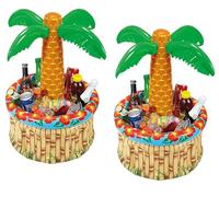 W WIDMANN MILANO Party Fashion - Palmier gonflable avec rafraîchisseur de boissons, à remplir de glace et d'eau, Beachparty