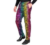 W WIDMANN MILANO Party Fashion - Pantalon à paillettes scintillant pour homme, Disco Fever, pantalon pour homme pour festival ou costume de carnaval