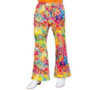 W WIDMANN MILANO Party Fashion - Pantalon années 60 pour hommes, hippie, reggae, flower power, disco fever