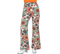 W WIDMANN MILANO Party Fashion - Pantalon années 60 pour femmes, hippie, reggae, flower power, disco fever