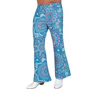 W WIDMANN MILANO Party Fashion - Pantalon années 60 pour hommes, hippie, reggae, flower power, disco fever