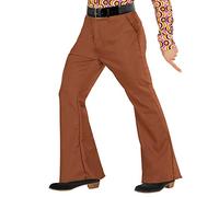 W WIDMANN MILANO Party Fashion - Pantalon homme des années 70, style groovy, disco fever, costumes de carnaval