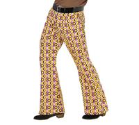 W WIDMANN MILANO Party Fashion - Pantalon pour hommes des années 70, style disco, déguisements de carnaval