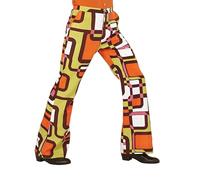W WIDMANN MILANO Party Fashion - Pantalon pour hommes des années 70, style disco, déguisements de carnaval