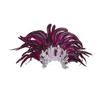 WIDMANN MILANO PARTY FASHION W, Coiffe plumes Rio Show, Élégante, légère, polyvalente, facile à entretenir, recommandée pour 16 ans et plus, parfaite pour toutes vos fêtes costumées