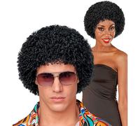 W WIDMANN MILANO Perruque Party Fashion – Années 70 Disco, bouclée, cheveux artificiels, Carnaval