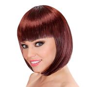 W WIDMANN MILANO Party Fashion - Perruque au carré avec frange, coiffable et lavable, accessoire de costume pour femmes pour le carnaval