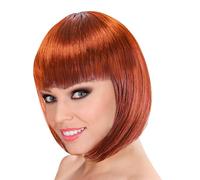W WIDMANN MILANO Party Fashion - Perruque au carré avec frange, coiffable et lavable, accessoire de costume pour femme pour le carnaval