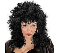 W WIDMANN MILANO Party Fashion - Perruque bou Eleonore | Perruque en cheveux synthétiques rétro rock pour le carnaval, les soirées à thème et les costumes des années 70 et 80