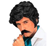 W WIDMANN MILANO Party Fashion - Perruque Casanova avec barbe, années 80, cheveux artificiels, gangster