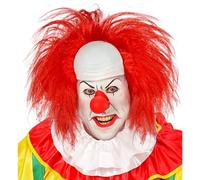 W WIDMANN MILANO Party Fashion - Perruque Clown Chauve avec Cheveux, Cirque, Clown Horreur, Mardi Gras, Halloween
