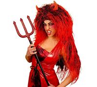 W WIDMANN MILANO Party Fashion - Perruque de diablesse rouge extra-longue