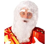 Widmann Perruque Père Noël Pe277 Nylon avec barbe et cache-sourcils