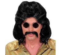 Widmann Milano Perruque Party Fashion avec barbe - Années 70 Disco Carnaval