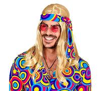 W WIDMANN MILANO Party Fashion - Perruque Disco Fever des années 70 avec bandeau, cheveux artificiels, Flower Power, Hippie