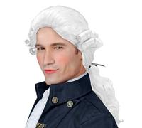 W WIDMANN MILANO Party Fashion - Perruque Duke Donatien, cheveux artificiels, tresse, baroque, noblesse