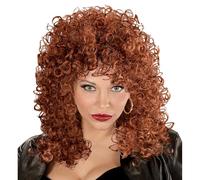 W WIDMANN MILANO Party Fashion - Perruque Eleonore, perruque bouclée, cheveux artificiels, rock star, années 80