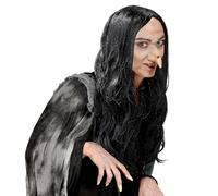 W WIDMANN MILANO Party Fashion - Perruque en cheveux synthétiques | Perruque à cheveux longs, accessoire, accessoire de déguisement pour Halloween, le carnaval et les soirées à thème