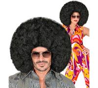 W WIDMANN MILANO Party Fashion - Perruque frisée, cheveux artificiels, Disco Fever, années 70, Carnaval