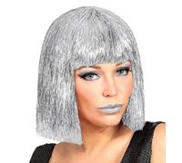 Widmann 01507 - Perruque Paillettes Vegas Argenté/Carnaval Fête à thème