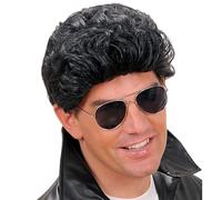W WIDMANN MILANO Party Fashion - Perruque Greaser, cheveux synthétiques, coiffures courtes, perruque cheveux courts hommes, années 60, rockabilly, rock'n'roll