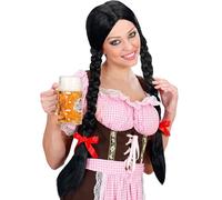 W WIDMANN MILANO Party Fashion - Perruque Gretel avec tresses, perruque à cheveux longs, cheveux artificiels, fête populaire, fête de la bière