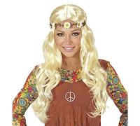 W WIDMANN MILANO Perruque Party Fashion Hippie ou Médiévale avec bandeau pour Carnaval