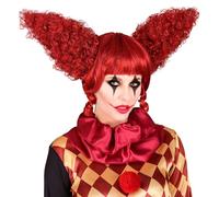 W WIDMANN MILANO Party Fashion 29098 - Perruque clown tueur, rouge, vintage, accessoire clown d'horreur, déguisement Halloween