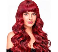 W WIDMANN MILANO Party Fashion - Perruque Michelle, résistante à la chaleur jusqu'à 120 °C, facile d'entretien et d'aspect naturel