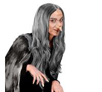Perruque Halloween Sorciere Grise Gris G