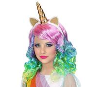 Widmann Perruque pour enfant 46935 – Motif licorne multicolore