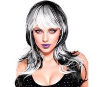 W WIDMANN MILANO Party Fashion - Perruque reine vampire en cheveux synthétiques, accessoire pour costumes de carnaval et Halloween