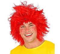 W WIDMANN MILANO Party Fashion - Perruque rouge de lutin en cheveux synthétiques, accessoires pour costume de nain pour le carnaval et le cosplay de contes de fées
