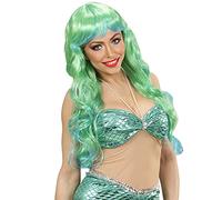 W WIDMANN MILANO Party Fashion - Perruque sirène, cheveux synthétiques longs, perruque frisée pour femmes