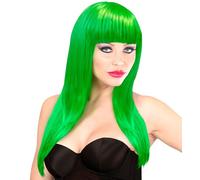 W WIDMANN MILANO Party Fashion - Perruque VOGUE pour femmes, coiffure longue avec frange, accessoire de mode pour le carnaval et les fêtes