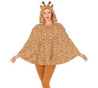 WIDMANN MILANO PARTY FASHION W Costume girafe, poncho à capuche, carnaval, fête à thème