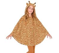 W WIDMANN MILANO Party Fashion - Poncho à capuche, déguisement d'animal pour enfants, cape pour le carnaval, soirée à thème
