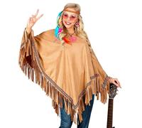 W WIDMANN MILANO Party Fashion - Poncho aspect daim, indienne, déguisements de carnaval