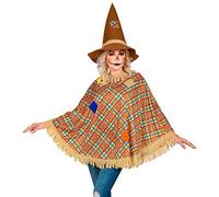 Widmann Déguisement SCARECROW – Poncho et chapeau – Taille unique adulte