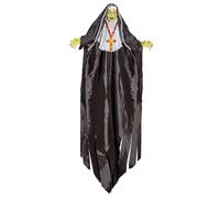 W WIDMANN MILANO Party Fashion - POSSED Nun with Intermittent Blinking LED Light Eyes 137 cm (3 Piles LR44 incluses)